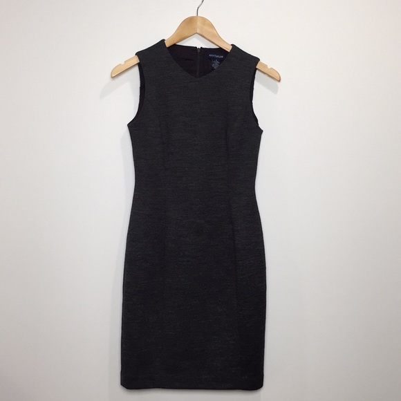 Ann Taylor Dresses & Skirts - Ann Taylor Classic Sheath Dress in Heather Gray